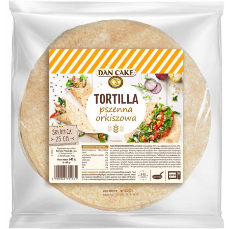 chi tiết Dan cake Tortilla 240g 25cm 4ks Spelt / Orkiszowa (28)