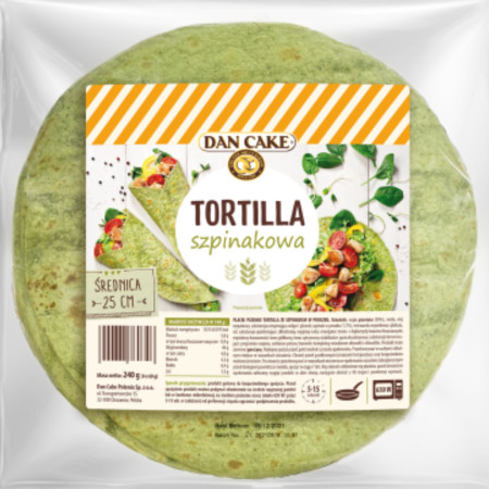 chi tiết Dan cake Tortilla 240g 25cm 4ks Spinach / Špenát (28)