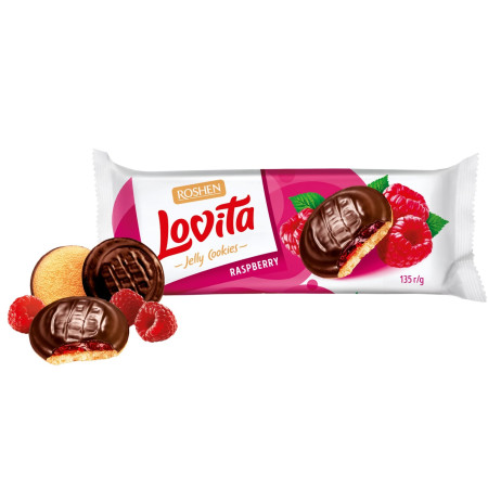 detail Roshen Lovita 135g piškoty v čokoládě Malina (21)