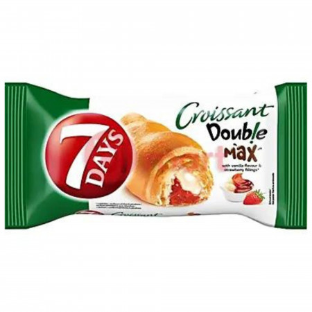 chi tiết 7days Croissant 80g - Double Max vanilka a jahoda (20)