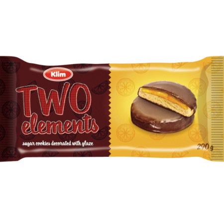 chi tiết Klim Two Elements 290g sušenky v polevě s želé Pomeranč (18)