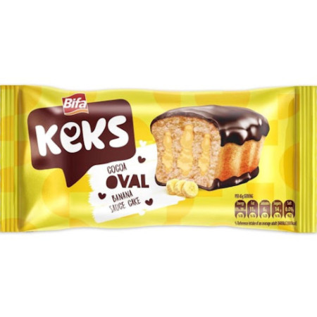 detail Bifa Keks Oval 45g pečivo s Bananovou náplní (24)