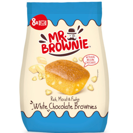 detail Mr.Brownie Brownies 200g Bílá Čokoláda (12)