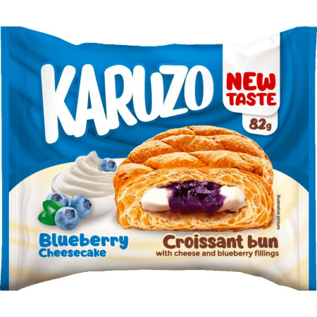 detail Karuzo Croissant Bun 82g Blueberry Cheesecake (24)