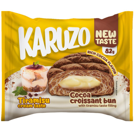 chi tiết Karuzo Croissant Bun 82g Tiramisu (24)