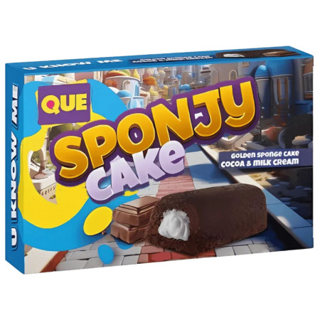 detail QUE Sponjy Cake Cocoa & Milk cream 200g (18)