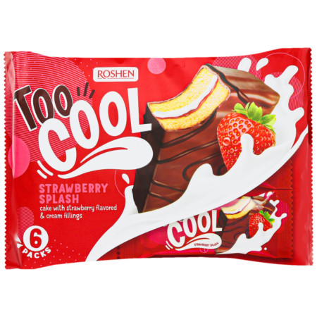 detail Roshen Too Cool sponge cake 270g Strawberry Splash (12)