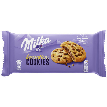 chi tiết Milka sušenky Cookies Sensation 156g (12)