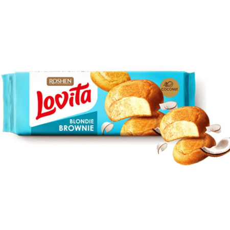 detail Roshen Lovita 152g Blondie Brownie - Coconut (21)