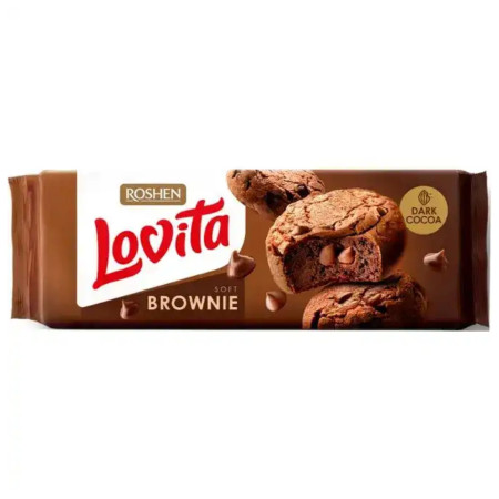 detail Roshen Lovita 152g Dark Brownie - Cocoa (21)