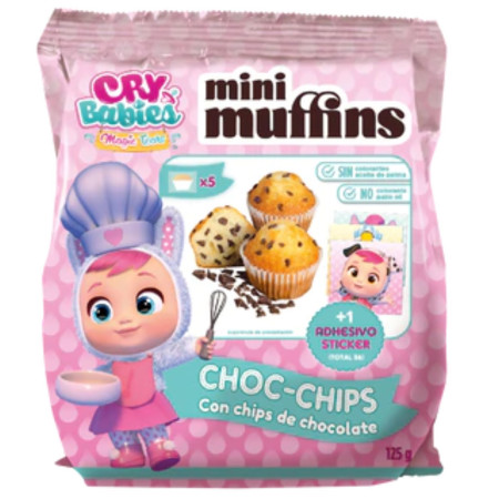 chi tiết El Quiteriano Mini Muffins 125g Cry Babies Choc - Chips s kousky čokolády (10)