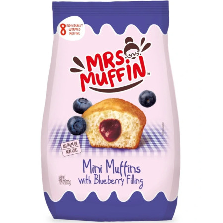 detail Mrs. Muffin Mini Muffins 200g Borůvka (12)