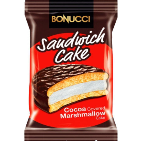 detail Bonucci Sandwich Cake 23g Cocoa Marshmallow Filled světlé (24)
