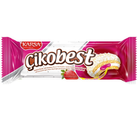 detail Cikobest bílá čokoláda s jahodou 48g (24)