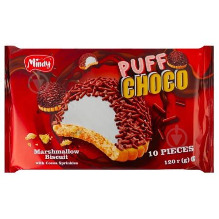 detail Mindy Marshmallow Biscuits 120g Puff Choco (21)