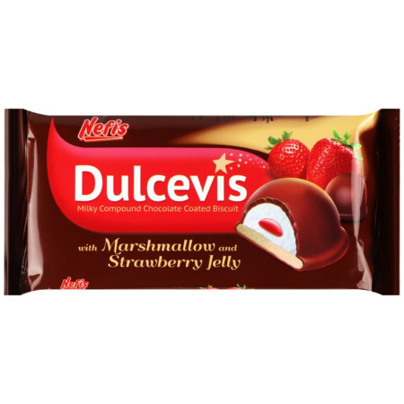 detail Nefis Dulcevis 70g Biscuit Marshmallow Strawberry (15)