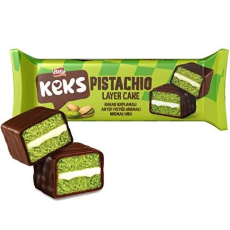 detail Bifa Keks Pistachio layer cake 45g jemné pečivo (24)