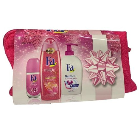 chi tiết Fa kazeta (SG 250ml+Mýd. 250ml+deo. 50ml) Bag Pink (qua tang)