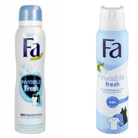 chi tiết Fa deosprej 150ml Invisible Fresh (6)