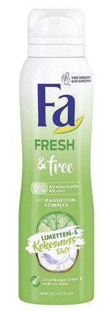 detail Fa deosprej 150ml Fresh & Free Lime & Coconut (6)