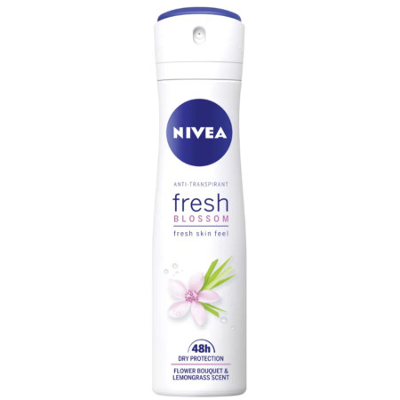 detail Nivea deosprej 150ml Fresh Blossom (flower bouquet a lemongrass) (6)