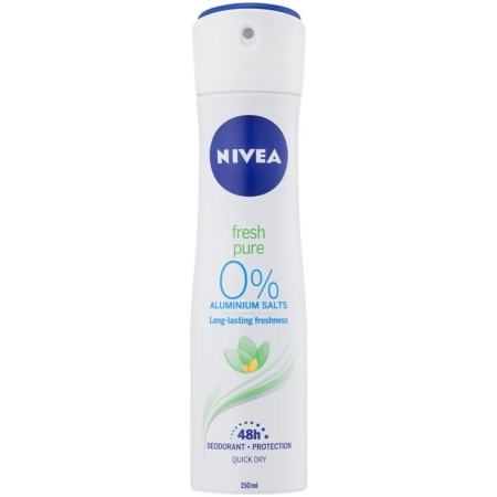 detail Nivea deosprej 150ml Fresh Pure 0% (6)