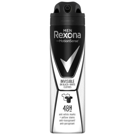 chi tiết Rexona deosprej 150ml MEN Invisible Black White Clothes (6)