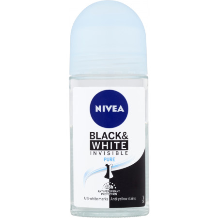detail Nivea roll on 50ml dámský Black White Invisible Pure (6)