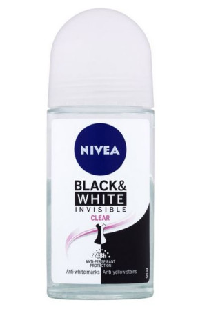 detail Nivea roll on 50ml dámský Black White - Invisible Clear (6)
