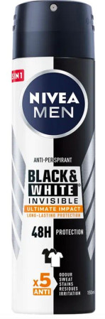 chi tiết Nivea deosprej 150ml MEN Invisible Black & White Ultimate Impact (6)
