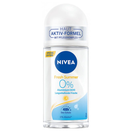 detail Nivea roll on 50ml dámský Fresh Summer 0% (6)
