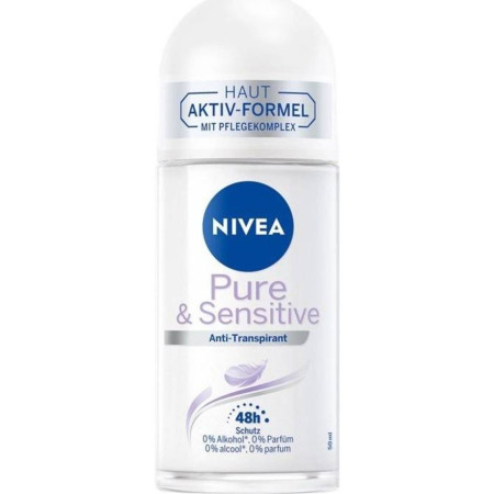 detail Nivea roll on 50ml dámský Pure and Sensitive