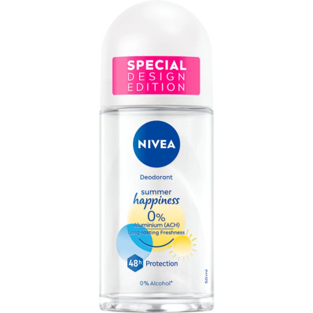 chi tiết Nivea roll on 50ml dámský Summer Happiness 0%