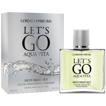 detail Gordano Parfums EDT 100ml Lets go aqua vita (for men)