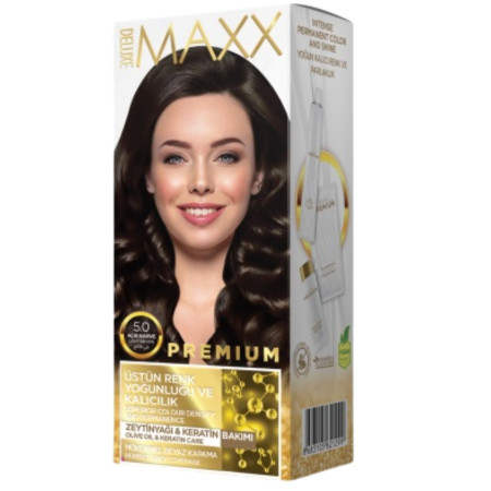 chi tiết Deluxe Maxx Premium barva na vlasy 5.0 Light Brown (24)