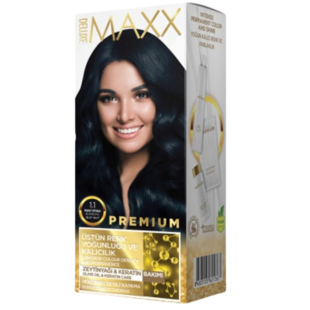 chi tiết Deluxe Maxx Premium barva na vlasy 1.1 Blue Black (24)