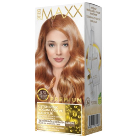 detail Deluxe Maxx Premium barva na vlasy 8.73 Golden Caramel (24)