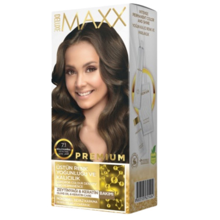 chi tiết Deluxe Maxx Premium barva na vlasy 7.1 Medium Ash Blonde (24)