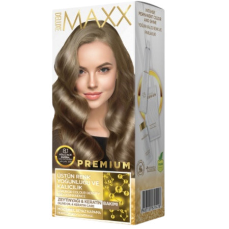 detail Deluxe Maxx Premium barva na vlasy 8.1 Light Ash Blond (24)