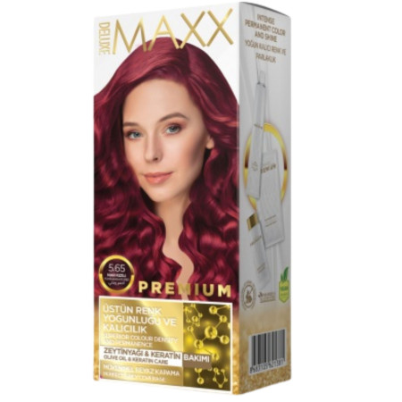 chi tiết Deluxe Maxx Premium barva na vlasy 5.65 Pomegrante Red (24)
