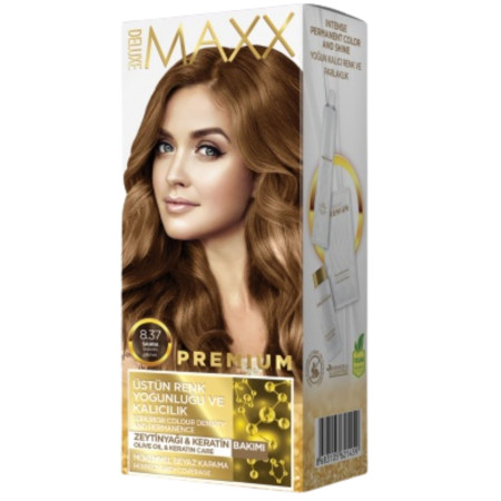 detail Deluxe Maxx Premium barva na vlasy 8.37 Sahara (24)