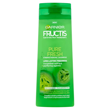 detail Garnier fructis šampon 250ml Pure Fresh