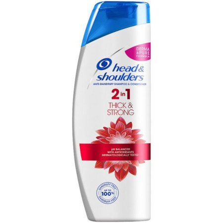 chi tiết Head & shoulders šampon 360ml 2in1 Thick & Strong (6)