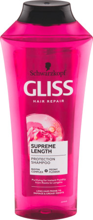 chi tiết Glisskur šampon 400ml Supreme length