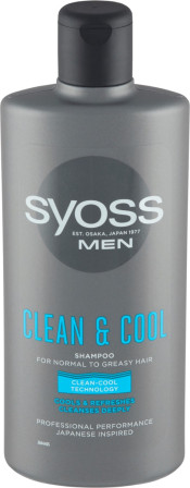 chi tiết Syoss šampon 440ml MEN Clean & Cool (6)