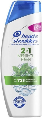 detail Head & shoulders šampon 360ml 2in1 Menthol Fresh (6)