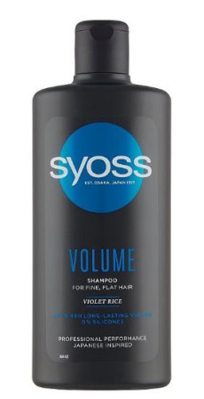 detail Syoss šampon 440ml Volume for fine, flat hair (modrý) (6)