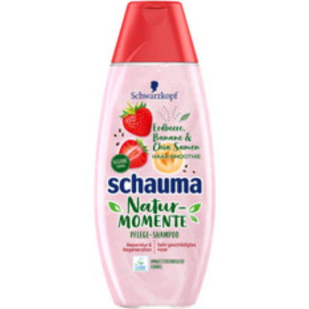 chi tiết Schauma 400ml šampon Natur Momente (jahoda + banán + chia) (5)