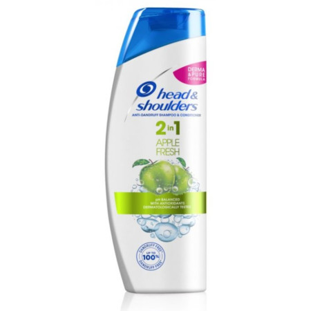 chi tiết Head & shoulders šampon 360ml 2in1 Apple Fresh (6)