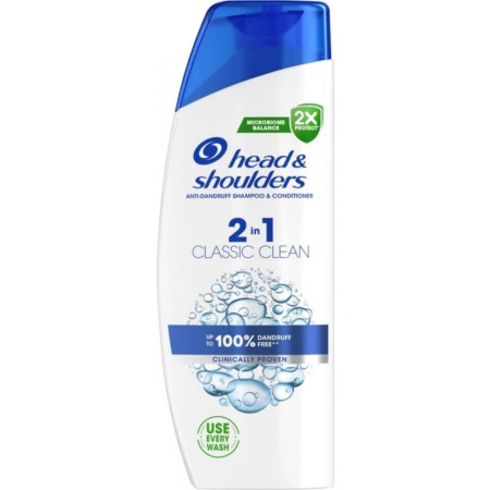 detail Head & shoulders šampon a balzám 2in1 250ml Classic Clean